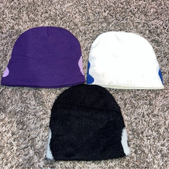 Set of 3 Mea Culpa skull caps stocking hats - Picture 5 of 7